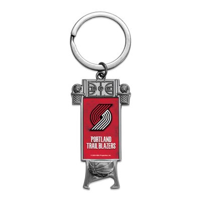 Rico Industries NBA Basketball Portland Trail Blazers Sculpted Bottle Opener Keychain -Great Gift Item