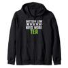 Tea Lover's Energy Boost Battery Low Adults Men Women Zip Hoodie view 1
