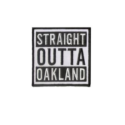 Bayonet Design - Pittsburgh PA - Oakland, CA - Embroidered Patch -Wax Backing - 3 1/2" X 3 1/2" Patch - Motorcycle - Oakland, California - Straight Out of Oakland