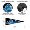 Detroit Lions All Grit Pennant Banner Flag view 2