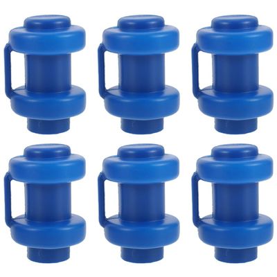 BESPORTBLE 6Pcs Trampoline Pole Caps Durable Plastic Rod Covers Replacement for Enclosure Poles Trampoline Accessories 2.99X1.96 Inch