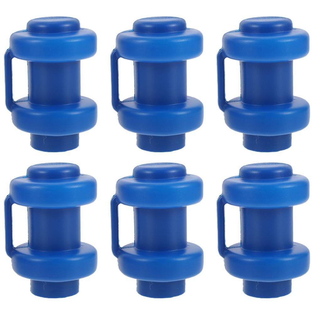 BESPORTBLE 6Pcs Trampoline Pole Caps Durable Plastic Rod Covers Replacement for Enclosure Poles Trampoline Accessories 2.99X1.96 Inch