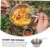 Gogogmee Outdoor Camping Bowl with Folding Handle Stainless Steel Multi-function Picnic and Barbecue Dish for Outdoor Activities view 4