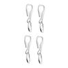 Gogogmee 4pcs Keychain Key Rings Heavy Duty Carabiner for Keys Stainless Steel Buckle Utility Keychain Hanger view 1