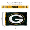WinCraft Green Bay Packers Printed Header 3x5 Foot Banner Flag view 2