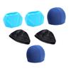 SUPVOX 6pcs Lightweight Unisex Swim Caps Solid Color Polyester Swimming Hats for Men Women Elastic and Comfortable for Pool and Beach Use Keeps Hair Dry and Protected view 1
