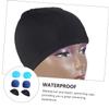 SUPVOX 6pcs Lightweight Unisex Swim Caps Solid Color Polyester Swimming Hats for Men Women Elastic and Comfortable for Pool and Beach Use Keeps Hair Dry and Protected view 4