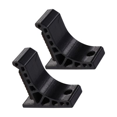 LIOOBO 1set Wall-Mounted Recurve Bow Holder Adhesive and Screw Installation Black Storage Stand for Displaying and Storing Bows for Retail and Craft Shows
