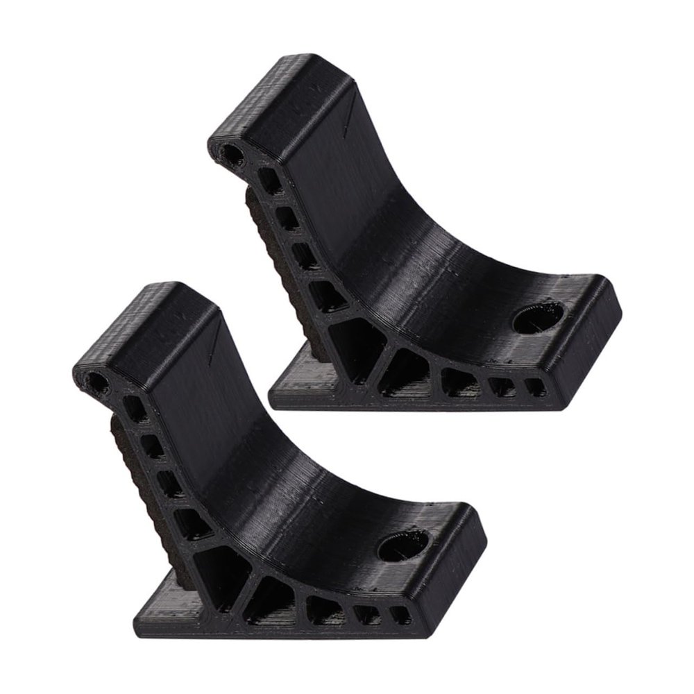 LIOOBO 1set Wall-Mounted Recurve Bow Holder Adhesive and Screw Installation Black Storage Stand for Displaying and Storing Bows for Retail and Craft Shows