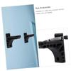 LIOOBO 1set Wall-Mounted Recurve Bow Holder Adhesive and Screw Installation Black Storage Stand for Displaying and Storing Bows for Retail and Craft Shows view 3