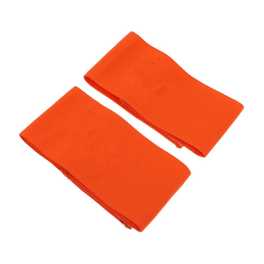 FOYTOKI 2pcs Orange Captain's Arm Bands Anti-Slip Sports Armbands for Soccer and Basketball Lightweight Durable for of All Ages
