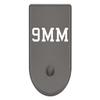 NDZ Performance Magazine Base Plate Finger Extension for Glock 26 27 33 39 Gen 1/2/3/4/5 in 9mm .40, .357, .45 Anodized Aluminum Laser Engraved, Made in The USA - 9MM Caliber in Grey view 1