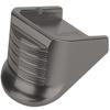 NDZ Performance Magazine Base Plate Finger Extension for Glock 26 27 33 39 Gen 1/2/3/4/5 in 9mm .40, .357, .45 Anodized Aluminum Laser Engraved, Made in The USA - 9MM Caliber in Grey view 2