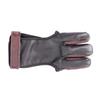 Gogogmee Traditional Recurve Archery Glove Longbow Finger Glove Hunting Finger Archery Protector Pu Guard for Shooting