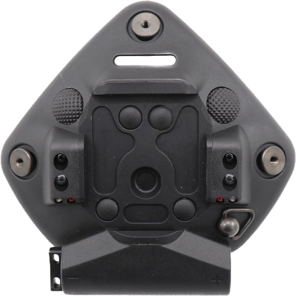 Gear Rack Universal NVG Mount Shroud with Integrated IR and Light Array 1 or 3 Hole Attachment for US Military Helmets Night Vision Mount with Lights (Black)
