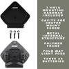 Gear Rack Universal NVG Mount Shroud with Integrated IR and Light Array 1 or 3 Hole Attachment for US Military Helmets Night Vision Mount with Lights (Black) view 3