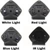 Gear Rack Universal NVG Mount Shroud with Integrated IR and Light Array 1 or 3 Hole Attachment for US Military Helmets Night Vision Mount with Lights (Black) view 4
