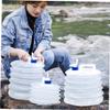 FOYTOKI 2pcs Folding Water Bags Food-grade Outdoor Water Containers for Camping Hiking and Picnics Leak- Durable Flexible Storage view 2