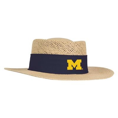 NineFit Basics Michigan Ahead Gambler Straw Hat - Medium - Large