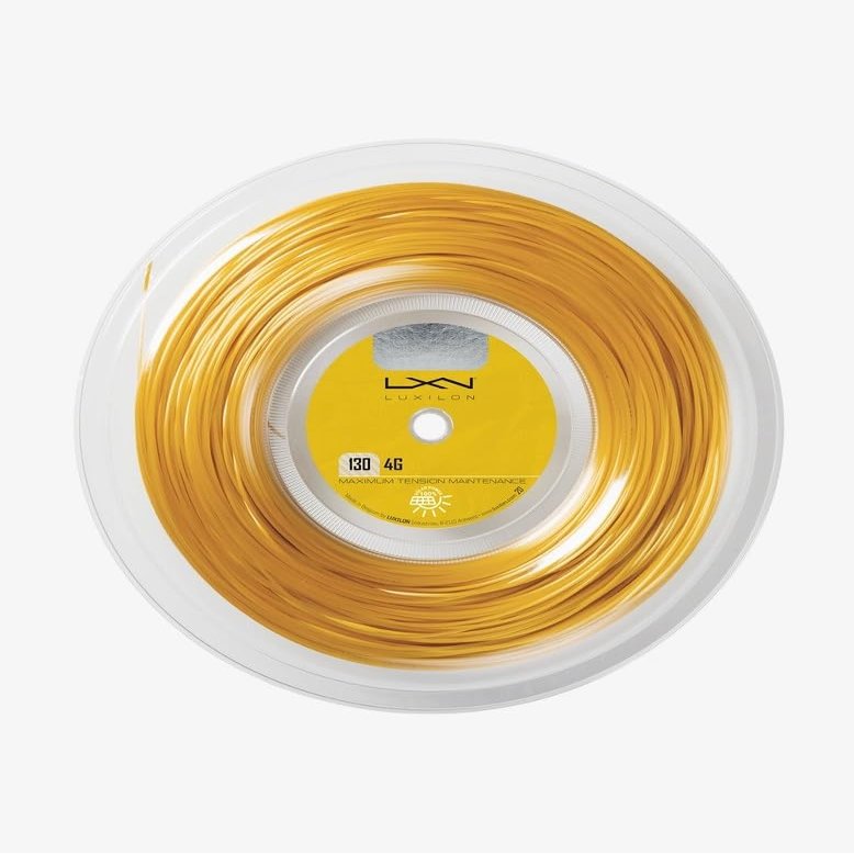 Just Tennis Luxilon 4G String Reel - All 2024 Styles & Colors (4G 130 - Gold)