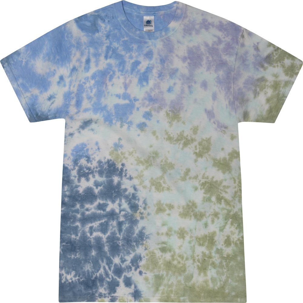 Colortone 100% Cotton Tie Dye T-Shirt for Kids 14-16, Large, Ferris Wheel