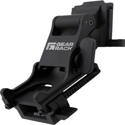 Gear Rack NVG Rhino Arm Mount Full Metal Universal Compatible with PVS -14 Night Vision Goggles Mount Helmet Adapter (Black)