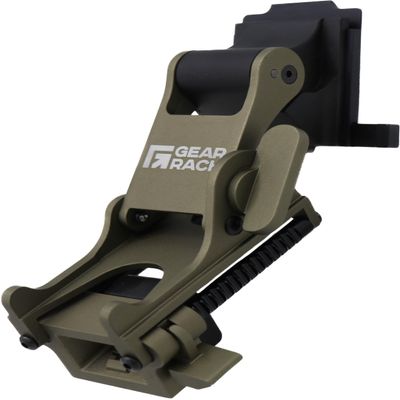 Gear Rack NVG Rhino Arm Mount Full Metal Universal Compatible with PVS -14 Night Vision Goggles Mount Helmet Adapter (Coyote)