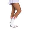 MUK LUKS Women's 3 Pack Cotton Compression Crew Socks, Rainbow, OS view 2
