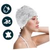 LIOOBO Elegant Women's Swim Cap Pu Lace Waterproof Long Hair Bathing Cap Fashion Swimming Hat view 2