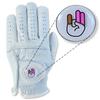 Shocker Funny Golf Gloves Mens - Premium Cabretta Leather Golf Glove with Funny Magnetic Ball Marker, Durable Grip Funny Gag Gift, Men's Adult Shocker White Glove, Adult, Mens, Small to XXL Sizes view 1