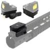 GOTICAL Mini RMR Red Dot Sight Mount Riser with QD Quick Detach Auto Lock fit 20mm Picatinny Rail Base, Airsoft RMR Style Mini Red DOT Sight w/Side ON/Off Switch view 1