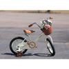 JOYSTAR 14 Inch Kids Bikes with Training Wheels & Basket, Classic Girls Bike for Toddler Ages 3-5 Years Old Girls & Boys, Kids Bicycle, Beige view 4
