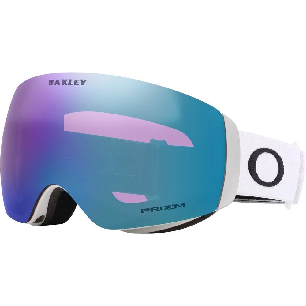 Oakley Flight Deck Medium Matte White wPrizm Iced Iridium Snow Goggle