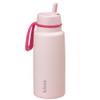 b.box 34oz Insulated Water Bottle w/Straw - Keeps Drinks Cold up to 46 Hours, Flip-top, Leak-Proof Stainless Steel Water Bottle with Lid & Straw for Travel, Gym & School - Pink Paradise view 1