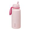 b.box 34oz Insulated Water Bottle w/Straw - Keeps Drinks Cold up to 46 Hours, Flip-top, Leak-Proof Stainless Steel Water Bottle with Lid & Straw for Travel, Gym & School - Pink Paradise view 4