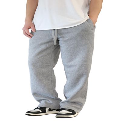 AIRNINE Men's Fleece Cargo Sweatpants SweatShorts Heavyweight M-5XL (Grey2, Medium)