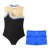 Loyan Gymnastics Leotards for Girls with Shorts Ballet Dance Outfits Tumbling Biketards Athletic Dancewear Royal Blue 6 Years view 4
