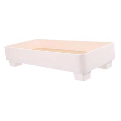 LIFKOME Jewelry Organizer Trinket Dish Jewelry Storage Tray Wood Grain Pallet Decorative Tray