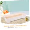 LIFKOME Jewelry Organizer Trinket Dish Jewelry Storage Tray Wood Grain Pallet Decorative Tray view 2