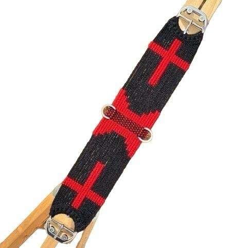 CHEVAL's Premium Horse Western Mohair Wool Cinch 30" - Breathable Saddle Cinch with Stainless Steel Buckles - Durable and Comfortable Equestrian Gear- Ideal for Trail Riding, Barrel Racing (MG-11)