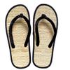 Women's Bamboo Flip Flop,Straw Beach Sandals Handmade,Straw Footwear (6.5, Natural color) view 1