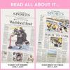 Signature gifts Anaheim Ice Hockey Newspaper History Book,Personalized A3 Large Deluxe Hardcover - Ducks NHL Fan - Keepsake Gift - Name Printed On Cover (Anaheim Ducks) view 4