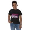 Youth Jersey t-Shirt Women's History Black view 2
