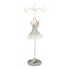 FOSA Model Dress Jewelry Display Stand with Hanging Hooks for Necklace and Earrings, Stable Base Mannequin Stand for Bracelets and Rings, Princess Design, Easy to Use (6) view 1