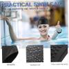Happyyami Silicone Swimming Cap for Women Hair Swim Hat for Ear and Comfortable for Pool and Ocean Use Black view 2