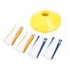 BCOATH 8-Pack Boys and Girls Flag Football Waist Belt Set American Football Training Accessory Rugby Training Webbing 2 White 2 with Flags Yellow Plate Cone Markers view 1