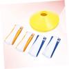 BCOATH 8-Pack Boys and Girls Flag Football Waist Belt Set American Football Training Accessory Rugby Training Webbing 2 White 2 with Flags Yellow Plate Cone Markers view 4