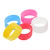 Happyyami 5pcs Sweat-Absorbing Silicone Racket Grip Bands for Tennis Squash Moisture Wicking Soft Overgrip Random Colors for Hot Weather and Enhanced Control view 1