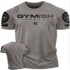 Gymish Lifestyle Gym Workout Shirts for Men Motivational Weight Lifting T-Shirt (LG, Warm Grey Branded) view 1