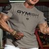 Gymish Lifestyle Gym Workout Shirts for Men Motivational Weight Lifting T-Shirt (LG, Warm Grey Branded) view 2